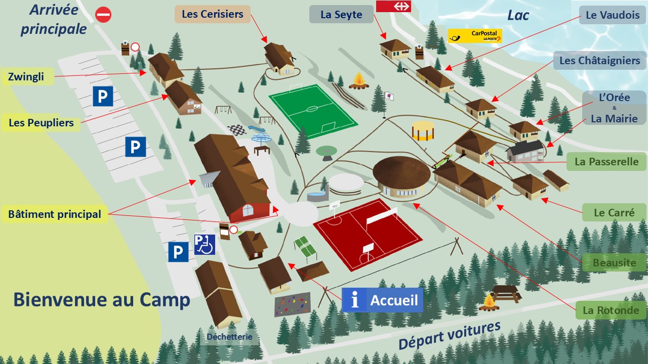 Le Camp 2025 Plan base Été BPMA