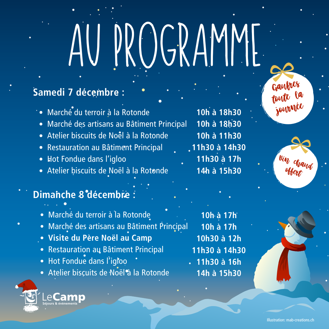 Programme Marche de Noel